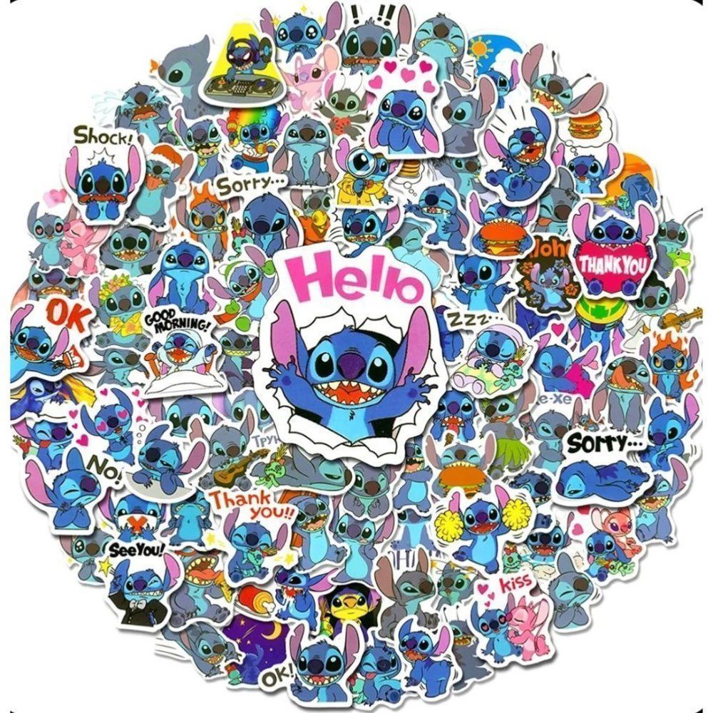 VINYL Stickers 100 waterproof, high definition decal stickers Stitch gift
